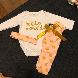 Baby girl coming home outfit